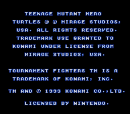 Teenage Mutant Ninja Turtles - Tournament Fighters (Beta)