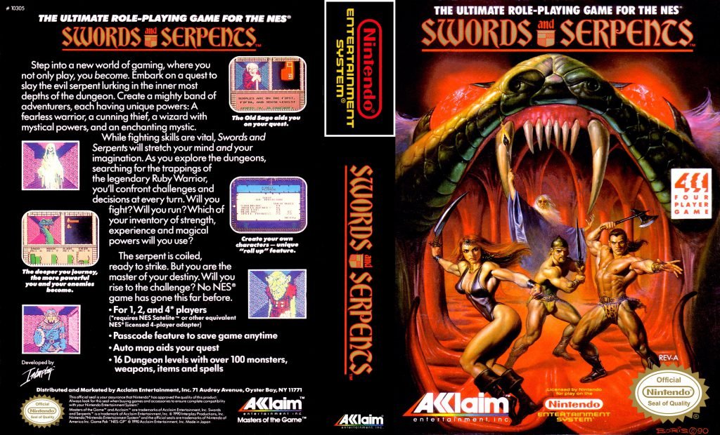 Swords and Serpents NES